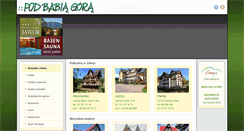 Desktop Screenshot of noclegi.zawoja.pl